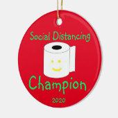 Champion voor sociale vervorming keramisch ornament (Links)