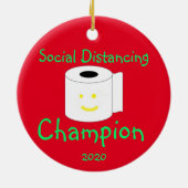 Champion voor sociale vervorming keramisch ornament (Achterkant)