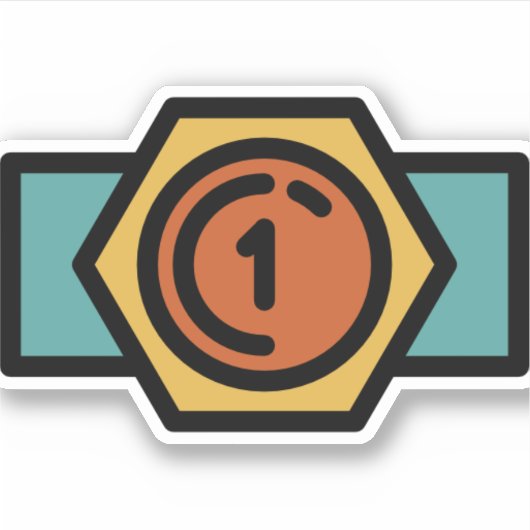 championgordel sticker (Voorkant)