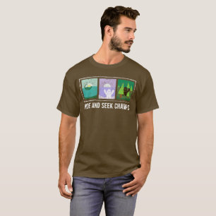 Champions Big Foot, Yeti, Nessie verbergen en zoek T-shirt