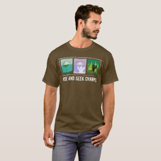 Champions Big Foot, Yeti, Nessie verbergen en zoek T-shirt