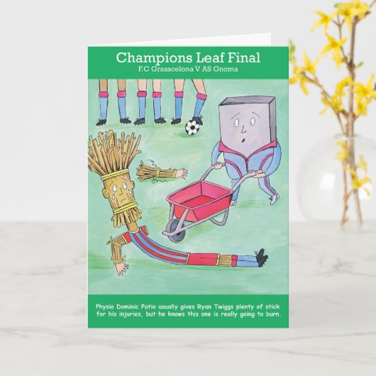 Champions Leaf Groeten Kaart (Gele Bloem)