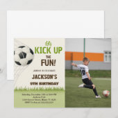 Champions League Soccer verjaardag uitnodiging (Voorkant / Achterkant)