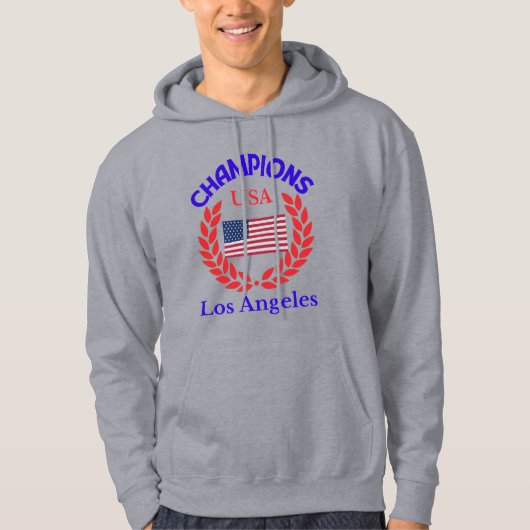 Champions Los Angeles usa flag Original Hoodie (Voorkant)