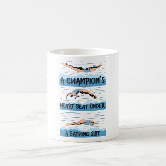 Champions Swimmer - Bathing Suit Koffiemok (Center)
