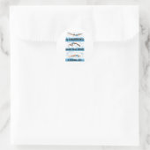 Champions Swimmer - Bathing Suit Ronde Sticker (Tas)