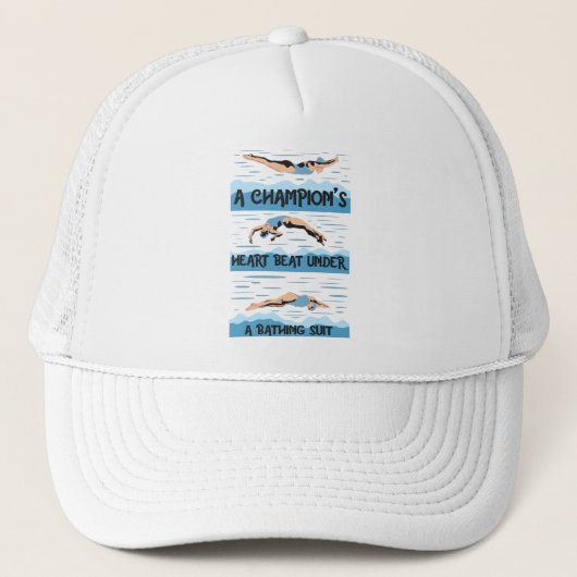 Champions Swimmer - Bathing Suit Trucker Pet (Voorkant)