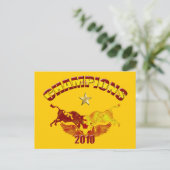 Champions toro Spaanse stieren 2010 Briefkaart (Staand voorkant)