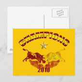 Champions toro Spaanse stieren 2010 Briefkaart (Voorkant / Achterkant)
