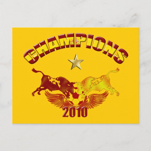 Champions toro Spaanse stieren 2010 Briefkaart (Voorkant)