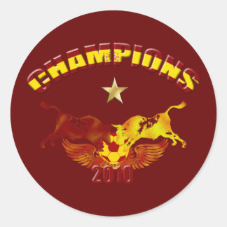 Champions toro Spaanse stieren 2010 Ronde Sticker