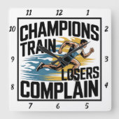 Champions Train losers klagen hardloper aan Vierkante Klok (Voorkant)