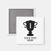 Champion's trofee toegekend aan een aangepaste koe magneet (Voorkant / Achterkant)