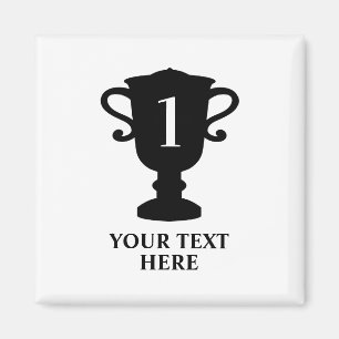 Champion's trofee toegekend aan een aangepaste koe magneet