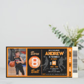 Championship Basketbal Verjaardagskaartje met afbe Kaart (Staand voorkant)