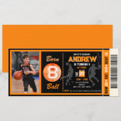 Championship Basketbal Verjaardagskaartje met afbe Kaart (Voorkant / Achterkant)