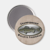 Championship Walleye Fisherman Magneet (Voorkant / Achterkant)