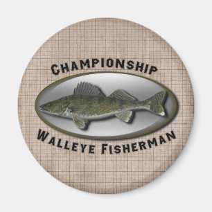 Championship Walleye Fisherman Magneet