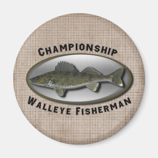 Championship Walleye Fisherman Magneet (Voorkant)