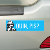 Champlain Hipster Québec ja, en dan? -UW TEKST Bumpersticker (Op auto)