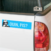 Champlain Hipster Québec ja, en dan? -UW TEKST Bumpersticker (Op Truck)