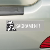 Champlain Hipster Québec sacrament -UW TEKST Bumpersticker (Op auto)