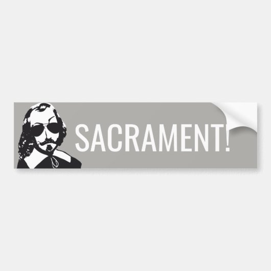 Champlain Hipster Québec sacrament -UW TEKST Bumpersticker (Voorkant)