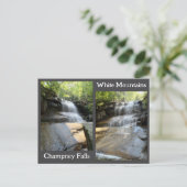 Champney Falls White Mountains Waterfall NH Photos Briefkaart (Staand voorkant)