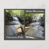 Champney Falls White Mountains Waterval NH-foto's Briefkaart (Voorkant)