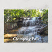 Champney Falls Witte Bergen Waterval NH Briefkaart (Voorkant)