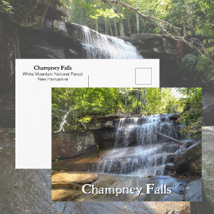 Champney Falls Witte Bergen Waterval NH Briefkaart
