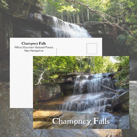 Champney Falls Witte Bergen Waterval NH Briefkaart