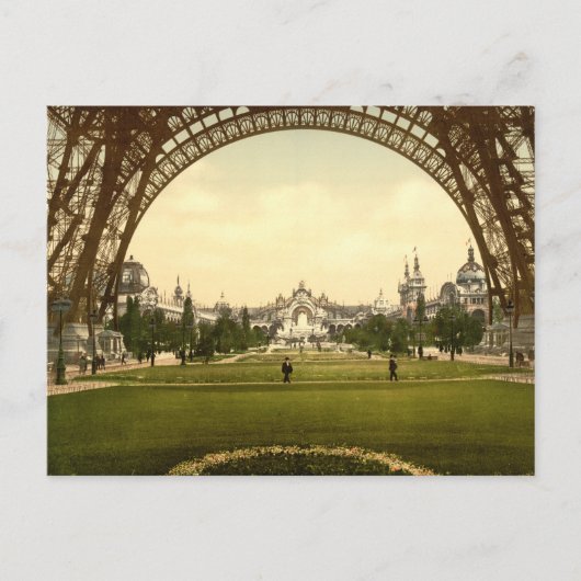 Champs de Mars, Exposition Universal, Parijs Frank Briefkaart (Voorkant)