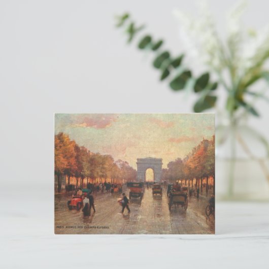 Champs Elysee Briefkaart (Staand voorkant)