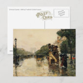 Champs Elysee, Hassam Post Card Briefkaart (Voorkant / Achterkant)