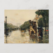 Champs Elysee, Hassam Post Card Briefkaart (Voorkant)