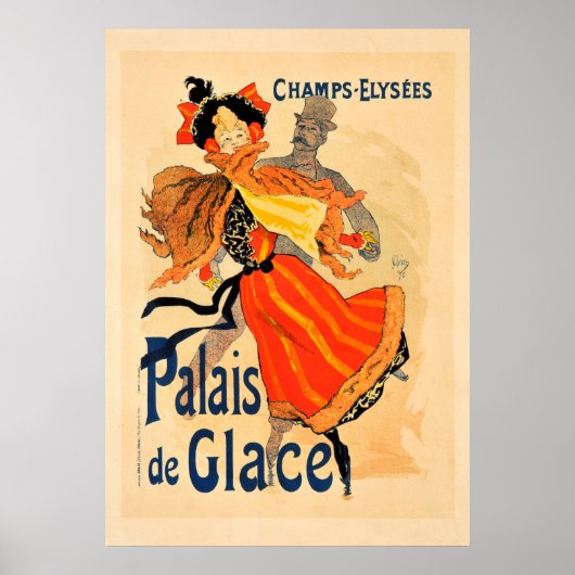 Champs Elysee Palais de Glace Vintage Poster (Voorkant)
