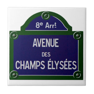 Champs elysee-tegel tegeltje