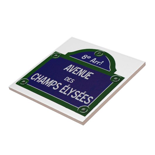 Champs elysee-tegel tegeltje (Zijkant)
