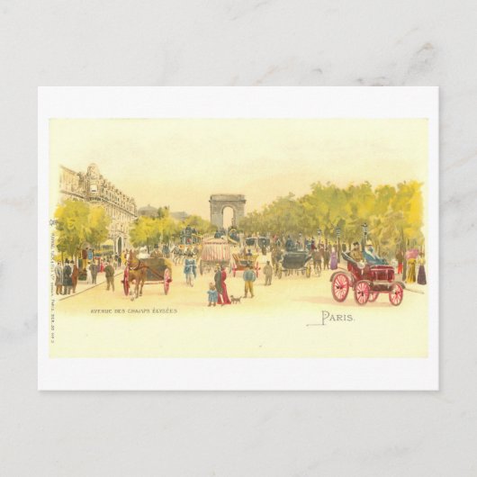  Champs Elysées Briefkaart (Voorkant)