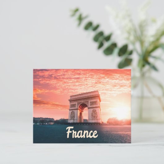 Champs-Élysées France Paris Briefkaart (Staand voorkant)