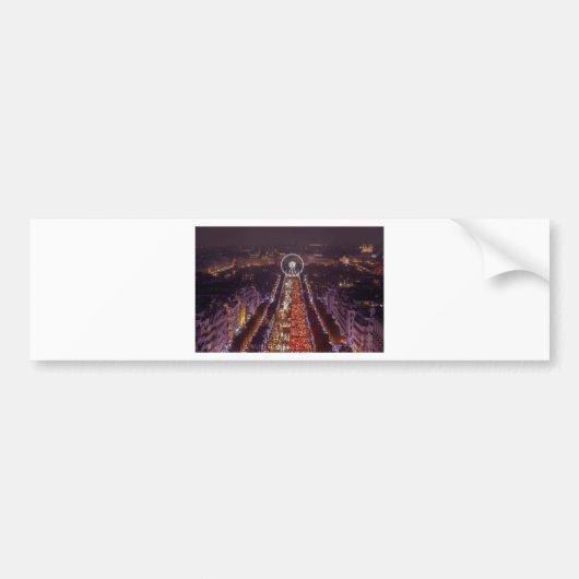 Champs-Elysées, Frankrijk Bumpersticker (Voorkant)