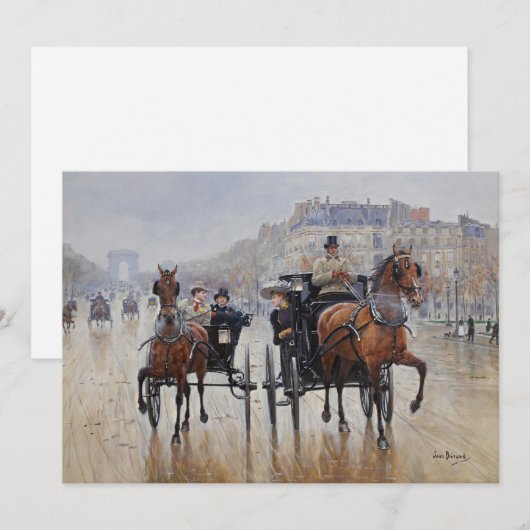 Champs-Élysées | Jean Béraud (Voorkant / Achterkant)
