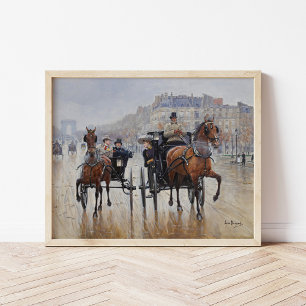 Champs-Élysées Jean Béraud Poster