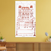 Champs Elysees | Parijs, Frankrijk Canvas Afdruk (Insitu (Woonkamer))