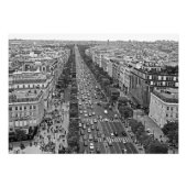 Champs Elyses van de Arc de Triomphe Foto Afdruk (Voorkant)