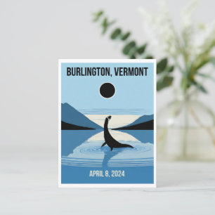 Champy kijken naar de eclips briefkaart