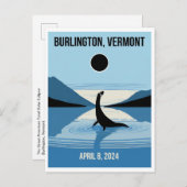 Champy kijken naar de eclips briefkaart (Voorkant / Achterkant)