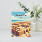 Chan Chan Archeologische Zone Peru Briefkaart (Staand voorkant)
