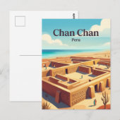 Chan Chan Archeologische Zone Peru Briefkaart (Voorkant / Achterkant)